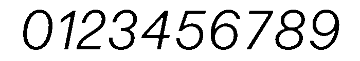 ArkitektText LightIt Font OTHER CHARS