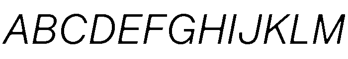 ArkitektText LightIt Font UPPERCASE