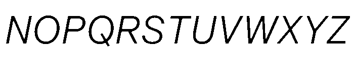 ArkitektText LightIt Font UPPERCASE
