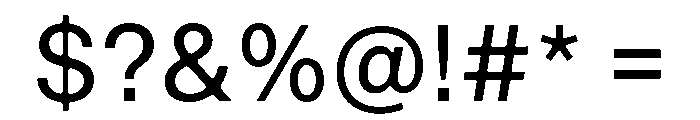 ArkitektText RegularDark Font OTHER CHARS