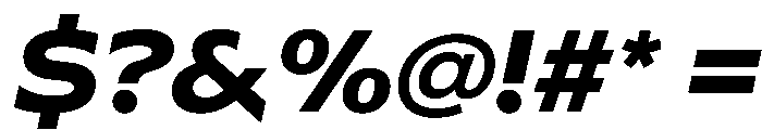 ArmadaVAR BoldItalic Instance Font OTHER CHARS