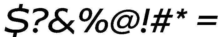ArmadaVAR Italic Instance Font OTHER CHARS