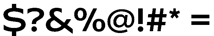 ArmadaVAR Medium Instance Font OTHER CHARS