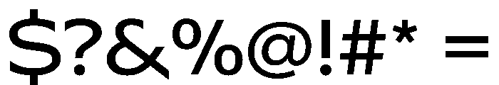 ArmadaVAR Regular Instance Font OTHER CHARS