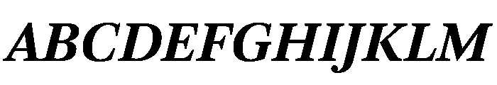 ArnhemCyrillic BoldItalic Font UPPERCASE