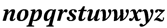 ArnhemCyrillic BoldItalic Font LOWERCASE