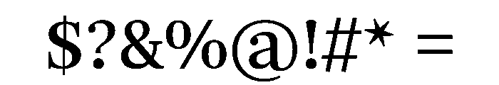 ArnhemCyrillic Normal Font OTHER CHARS