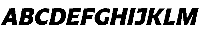 Arole BlackOblique Font UPPERCASE