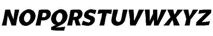 Arole BlackOblique Font UPPERCASE
