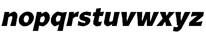 Arole BlackOblique Font LOWERCASE