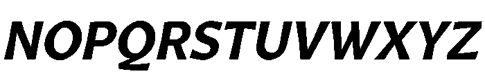 Arole BoldOblique Font UPPERCASE