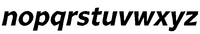 Arole BoldOblique Font LOWERCASE