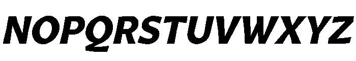 Arole ExtraBoldOblique Font UPPERCASE