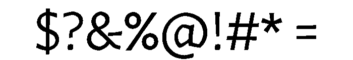 Arole Light Font OTHER CHARS