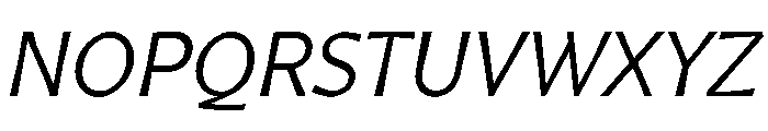 Arole LightOblique Font UPPERCASE