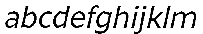 Arole LightOblique FONT