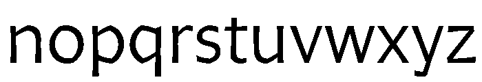 Arole Light Font LOWERCASE