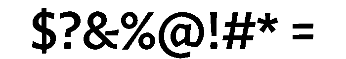Arole Medium Font OTHER CHARS