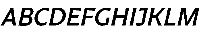 Arole MediumOblique Font UPPERCASE