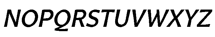 Arole MediumOblique Font UPPERCASE
