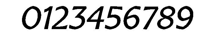 Arole Oblique Font OTHER CHARS