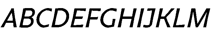 Arole Oblique Font UPPERCASE