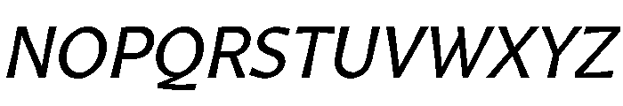 Arole Oblique Font UPPERCASE