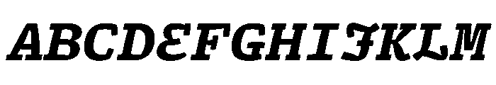 ArrayMono BlackItalic C6878288 Font UPPERCASE