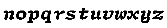 ArrayMono BlackItalic C6878288 Font LOWERCASE