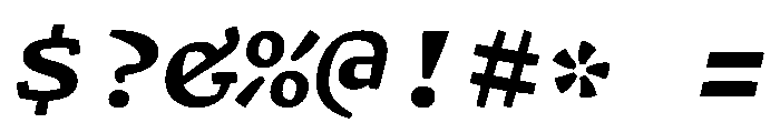 ArrayMono BoldItalic D7020569 Font OTHER CHARS