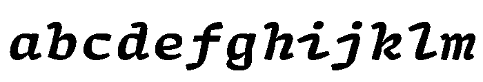 ArrayMono BoldItalic D7020569 FONT