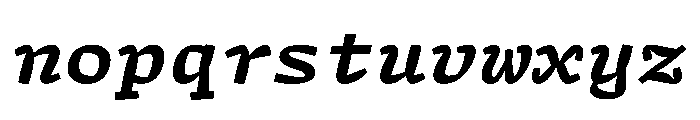 ArrayMono BoldItalic D7020569 Font LOWERCASE