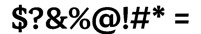 Arvana Bold Instance Font OTHER CHARS