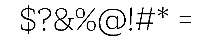 Arvana ExtraLight Instance Font OTHER CHARS