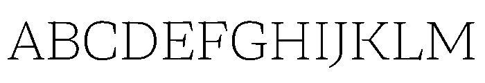Arvana ExtraLight Instance Font UPPERCASE