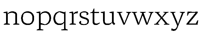 Arvana Light Instance Font LOWERCASE