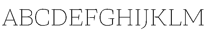 Arvana Thin Instance Font UPPERCASE