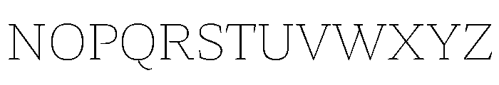 Arvana Thin Instance Font UPPERCASE