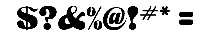 Arabesque Regular Font OTHER CHARS