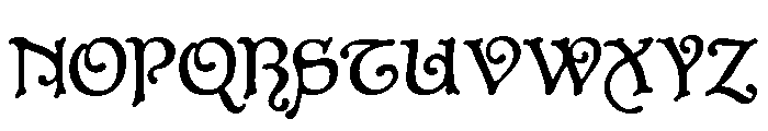 Aragon Regular Font UPPERCASE