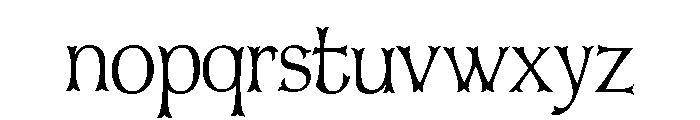 Araminta Regular Font LOWERCASE
