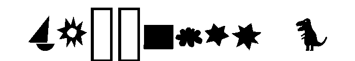 Arca Cutouts Font OTHER CHARS
