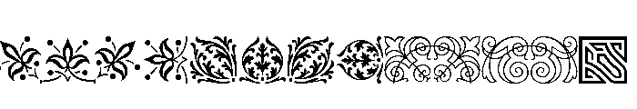 Archive Ornaments Regular Font UPPERCASE
