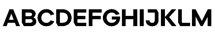 Ardela Edge X01 Black Font UPPERCASE