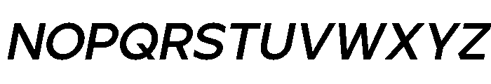Ardela Edge X01 Bold Italic Font UPPERCASE