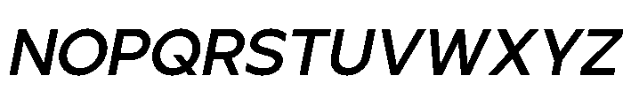 Ardela Edge X01 Bold Italic Font LOWERCASE
