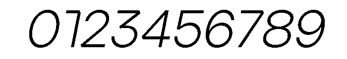 Ardela Edge X01 Light Italic Font OTHER CHARS