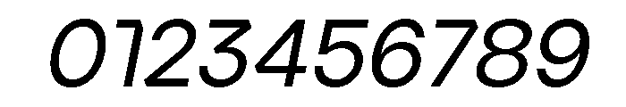 Ardela Edge X01 Medium Italic Font OTHER CHARS