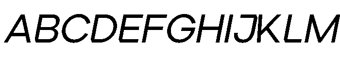 Ardela Edge X01 Medium Italic Font UPPERCASE