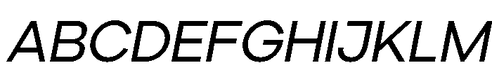 Ardela Edge X01 Medium Italic FONT